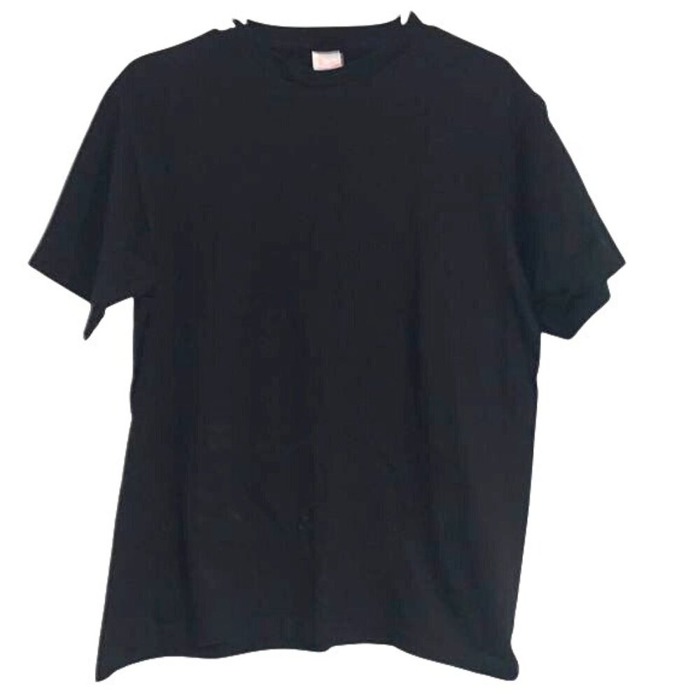 Japanese Printstar Black T-Shirt Large With Red Maple Bridge Design